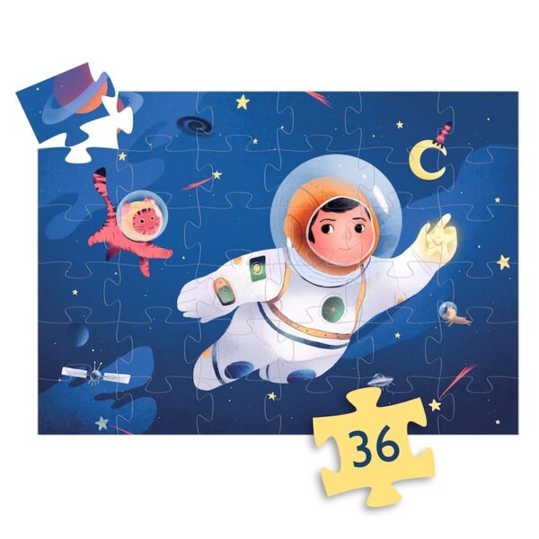 Djeco puzzel astronaut op de maan