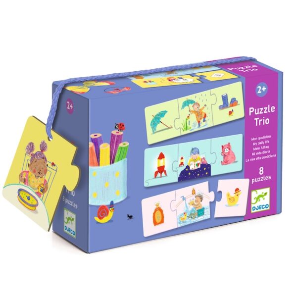 Djeco puzzel trio verhalen dagelijks leven