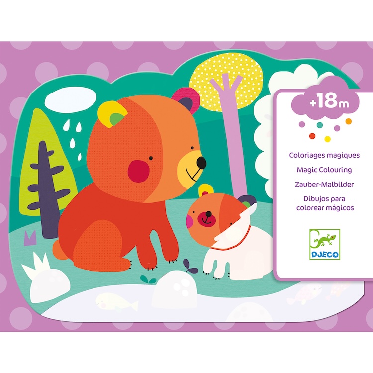 Djeco magische waterkleurplaten thema in het bos