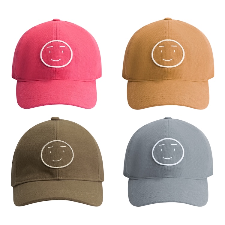 Gray Label baseball cap smiley pet