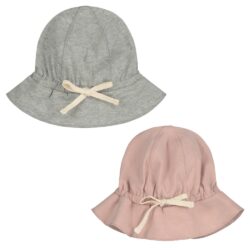 Gray Label zonnehoedjes grey melange en faded pink