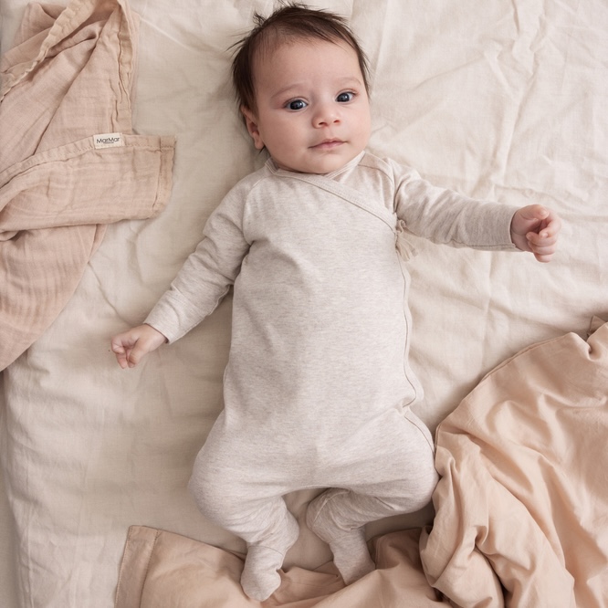 MarMar Copenhagen boxpakje voetjes rubetta light beige melange