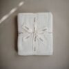 Mushie wiegdeken pointelle ivory