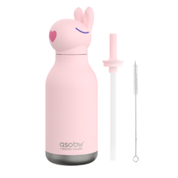 Asobu RVS drinkfles bestie bunny konijn