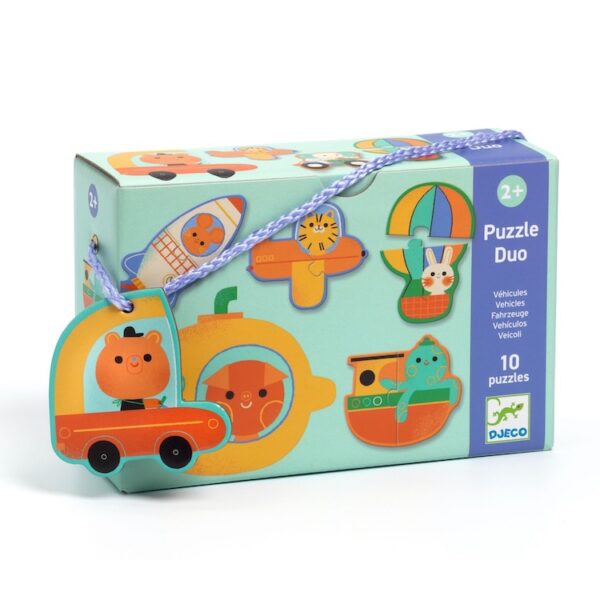 Djeco puzzel duo voertuigen