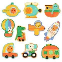 Djeco puzzel duo voertuigen