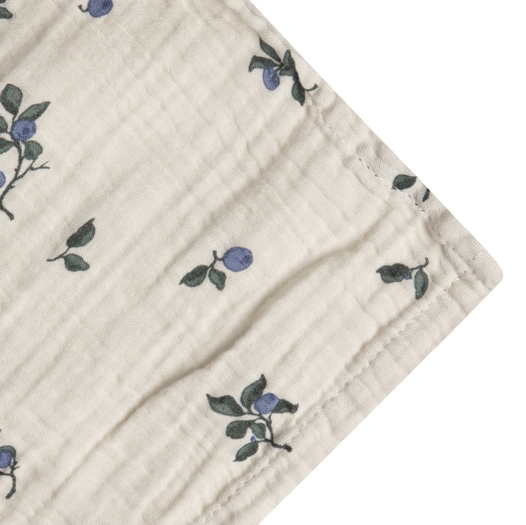 Garbo&Friends muslin swaddle hydrofiel blueberry
