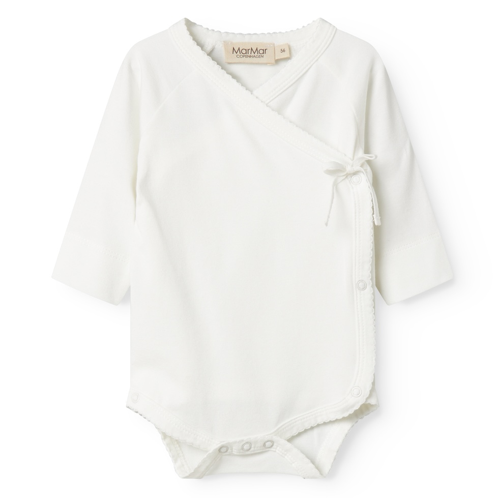 MarMar Copenhagen baby overslagromper belita gentle white