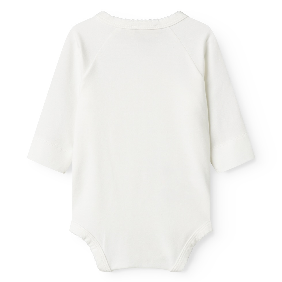 MarMar Copenhagen baby overslagromper belita gentle white