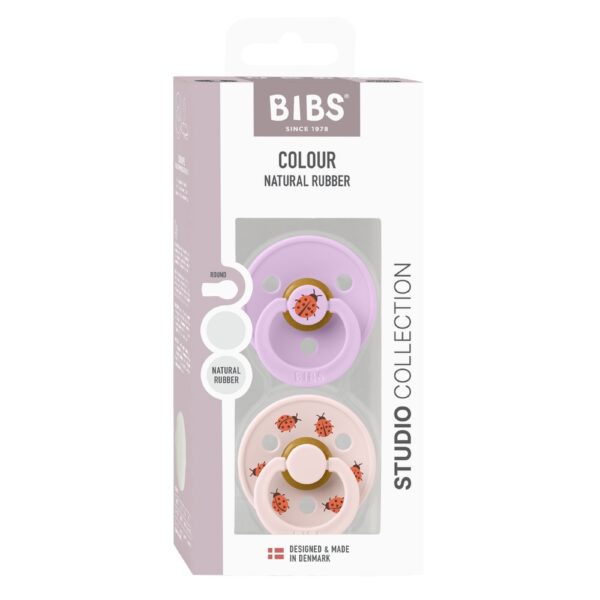 Bibs studio urban garden fopspeen ladybug violetskymix