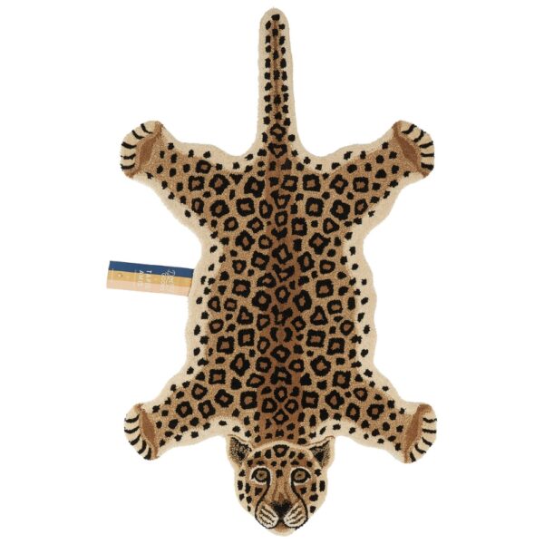 Doing Goods vloerkleed large Loony Leopard luipaard