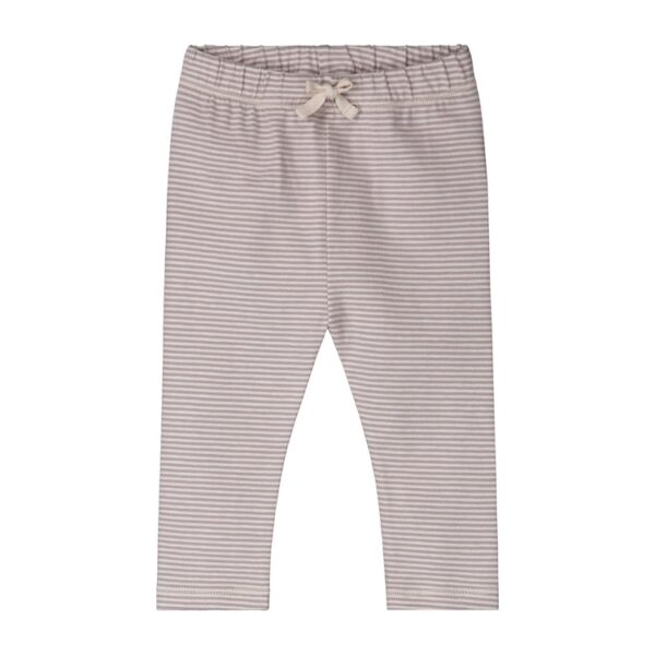Gray Label legging gestreeot bio katoen berry-cream