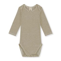 Gray Label romper met lange mouw biokatoen woody-cream