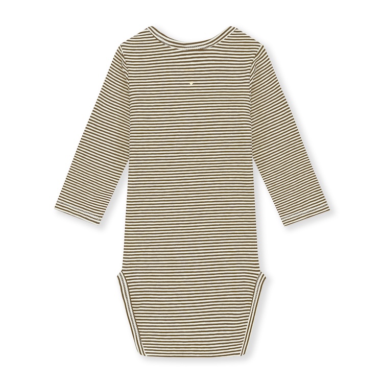 Gray Label romper met lange mouw biokatoen woody-cream