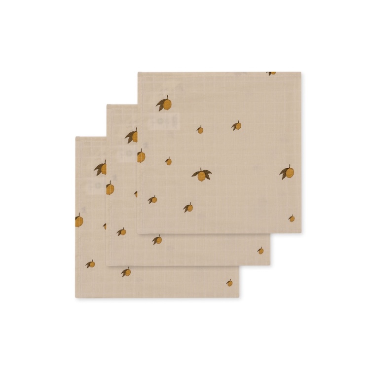 Konges Sløjd hydrofiele doeken 3-pack lemon