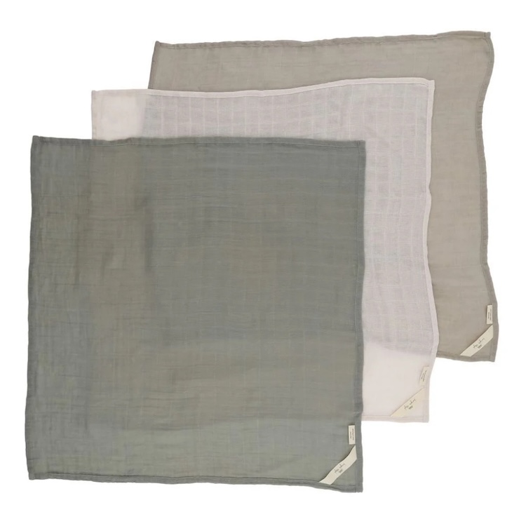 Konges Sløjd hydrofiele doeken 3-pack limestone