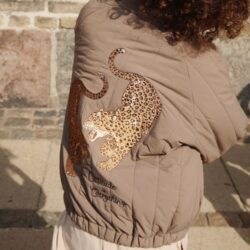 Konges Sløjd bomberjack juno walnut leopard