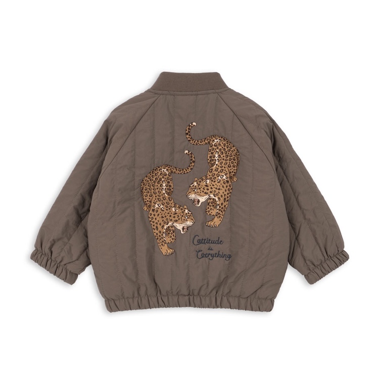 Konges Sløjd bomberjack juno walnut leopard