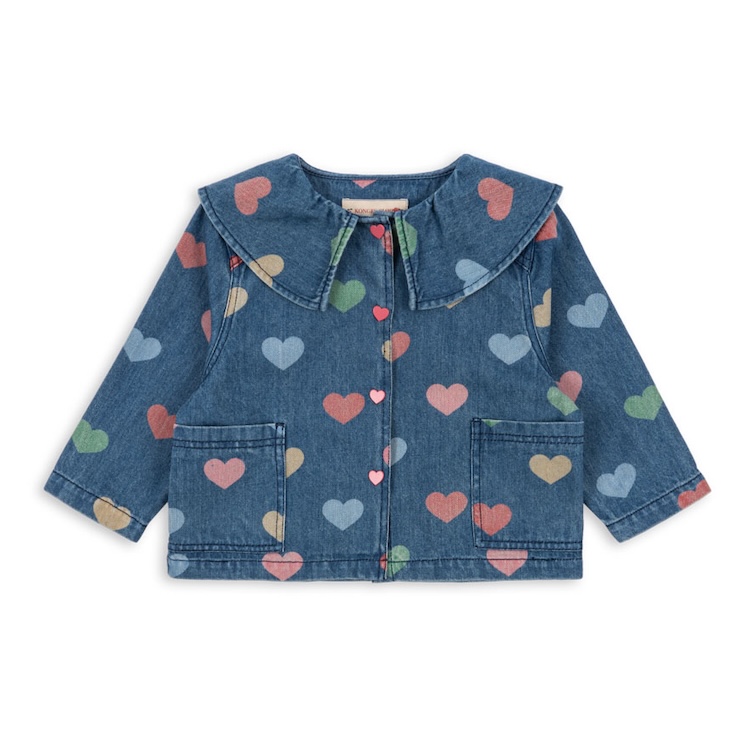 Konges Sløjd spijkerjasje denim margot bon coeur colore