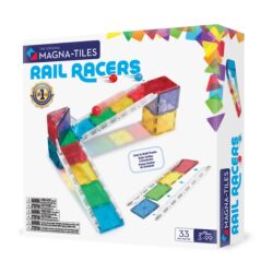 Magna Tiles magnetisch speelgoed knikkerbaan rail racer 33 stuks