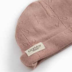 MarMar Copenhagen babymutsje Aiko wol pointelle burnt rose