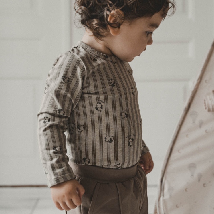 That's Mine Romper lange mouw tumble over panda