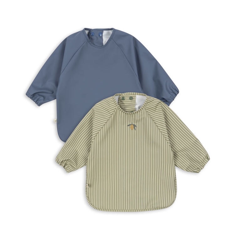 Konges Slojd slabben met mouw 2pack tea-stripe en flint-stone