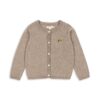 Konges Sløjd gebreid vest Mattou light brown