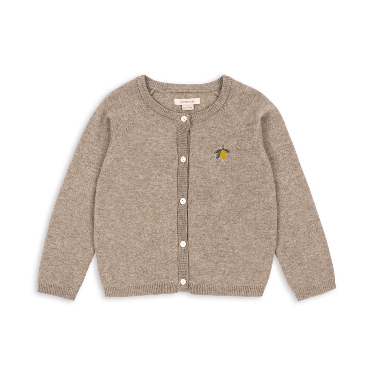 Konges Sløjd gebreid vest Mattou light brown