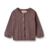 Wheat gebreid vest maia plum