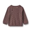 Wheat gebreid vest maia plum