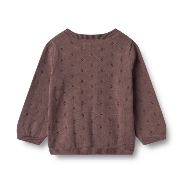 Wheat gebreid vest maia plum