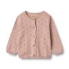 Wheat gebreid vest maia rose powder