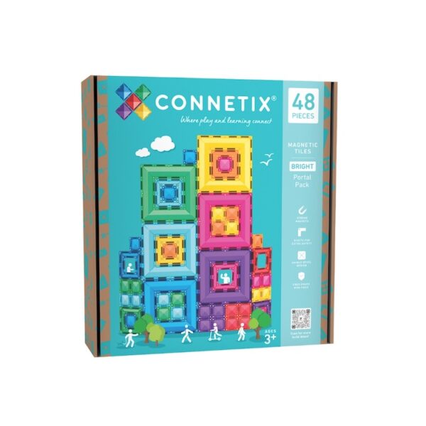 Connetix magnetisch speelgoed bright portal set 48 stuks