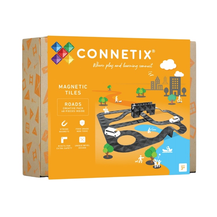 Connetix magnetisch speelgoed creative roads set 48 stuks