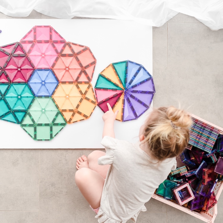 Connetix magnetisch speelgoed mega set rainbow 202 stuks