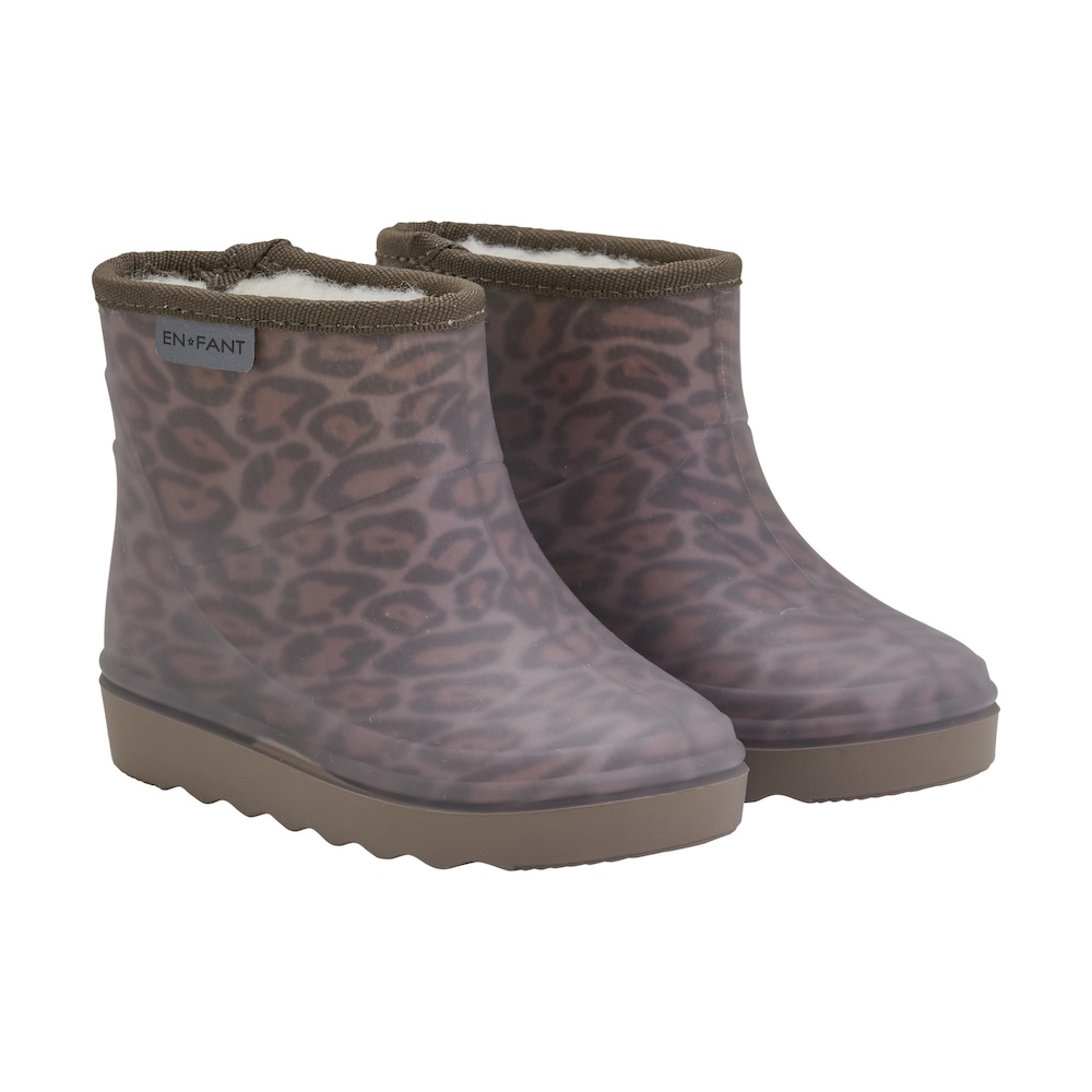 Enfant thermoboots laag leopard