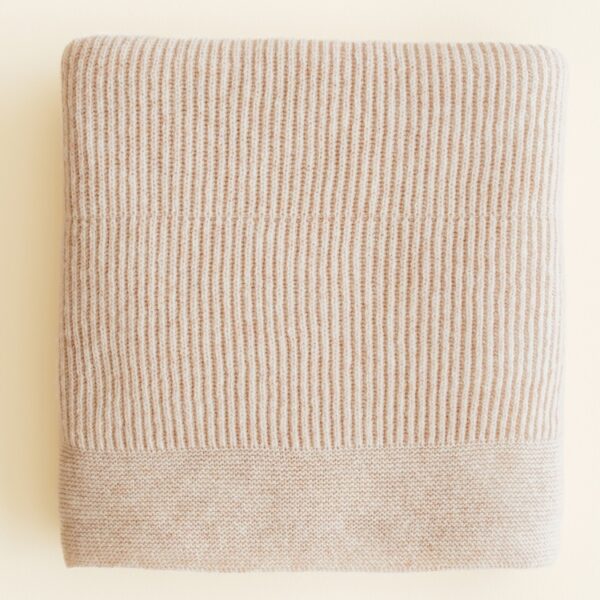 Hvid deken gaston beige