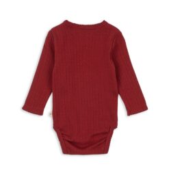 Konges Slojd overslagromper met lange mouw red dahlia