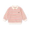 Konges Sløjd longsleeve polo blush bound stripe