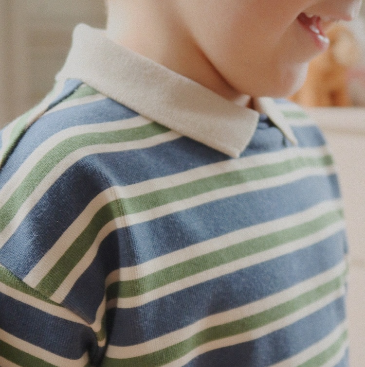 Konges Sløjd longsleeve polo spellbound stripe