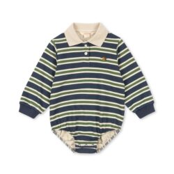 Konges Sløjd polo romper lange mouwen spellbound stripe