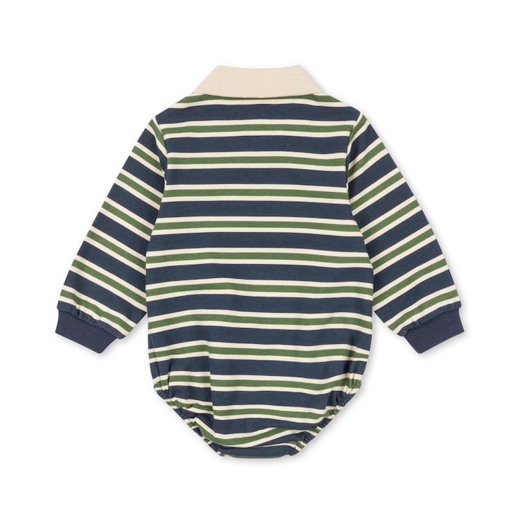 Konges Sløjd polo romper lange mouwen spellbound stripe