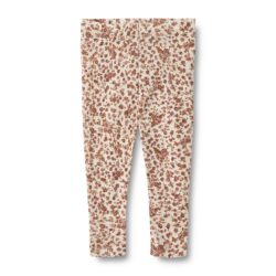 Wheat legging 100% merinowol rose flowers