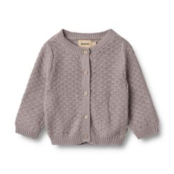 Wheat vest gebreid knit cardigan Magnella dusty purple