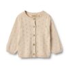 Wheat vest gebreid knit cardigan maia offwhite