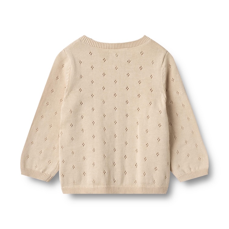 Wheat vest gebreid knit cardigan maia offwhite