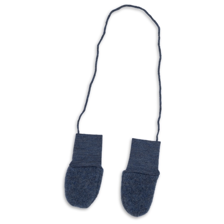 Engel natur wantjes wolfleece blauw