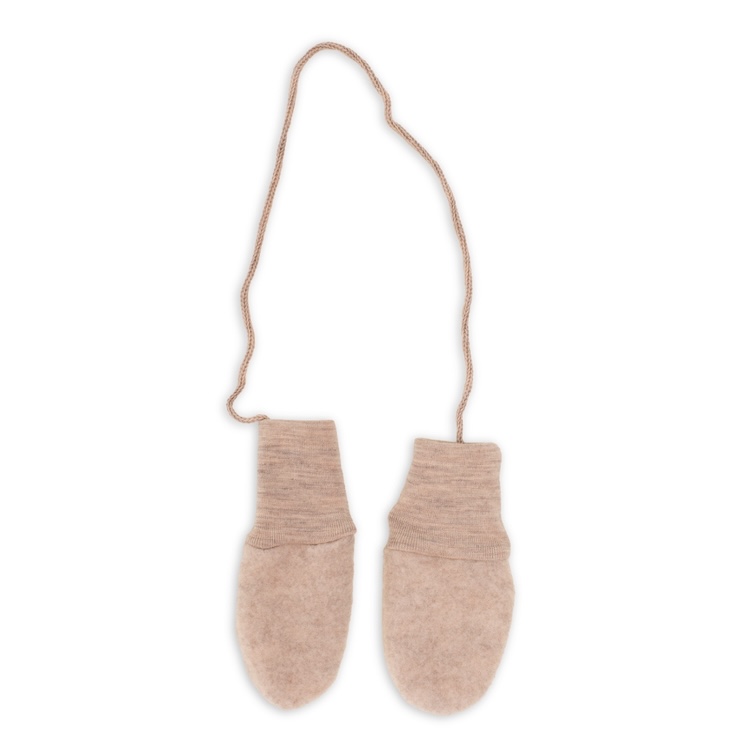 Engel natur wantjes wolfleece sand melange