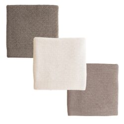 Hvid babydeken blanket Dora sand-otter-cream